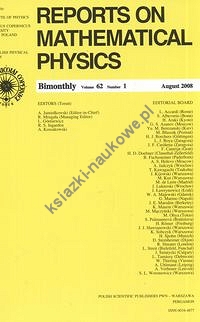 Reports on Mathematical Physics 62/1 2008 Kraj