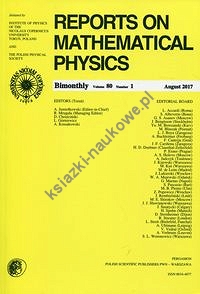 Reports on Mathematical Physics 80/1 2017 Pergamon